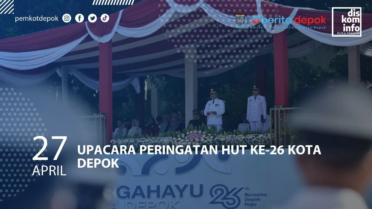 Upacara Peringatan HUT ke-26 Kota Depok