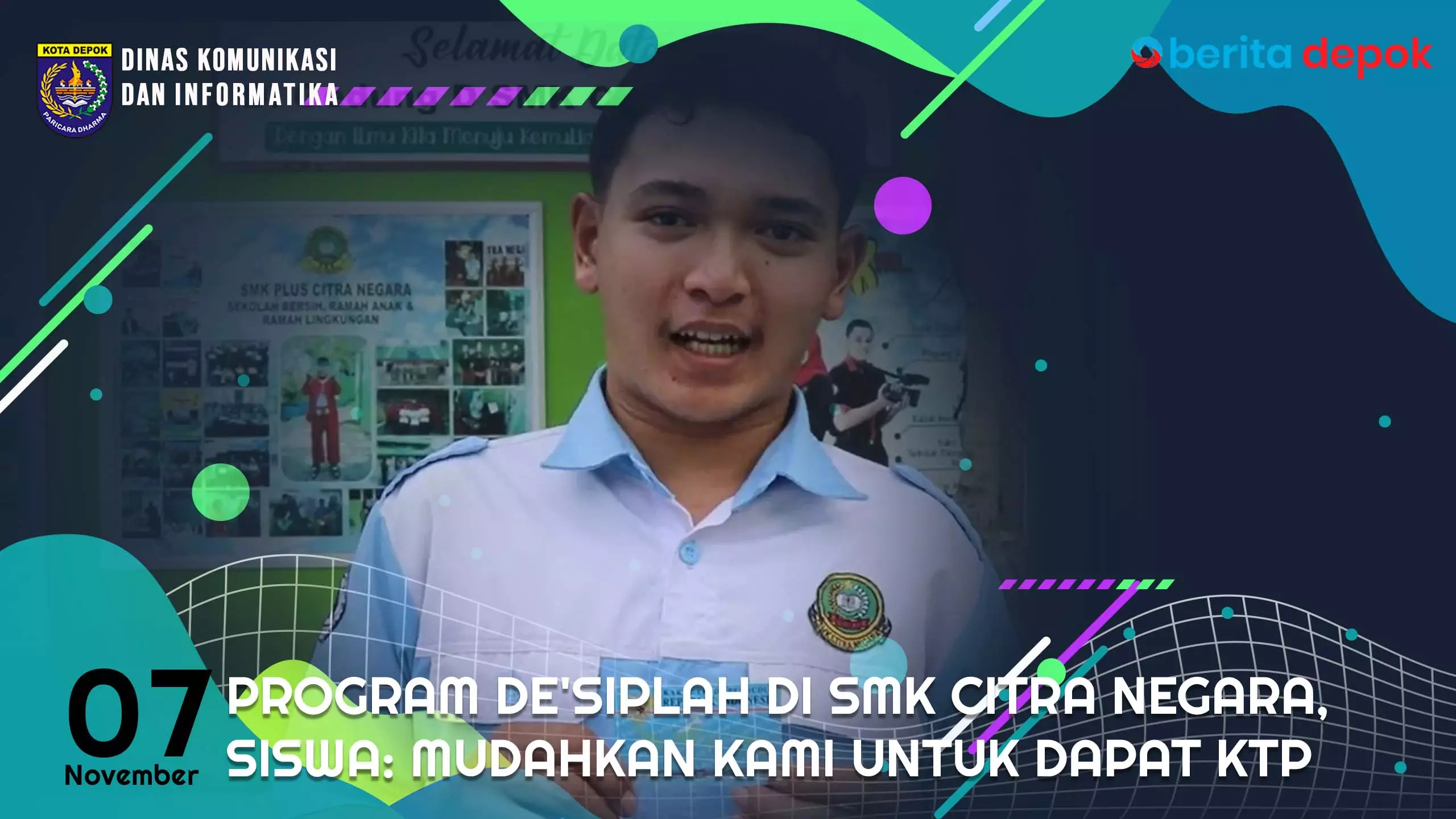 Program De'Siplah di SMK Citra Negara, Siswa: Mudahkan Kami Untuk Dapat KTP
