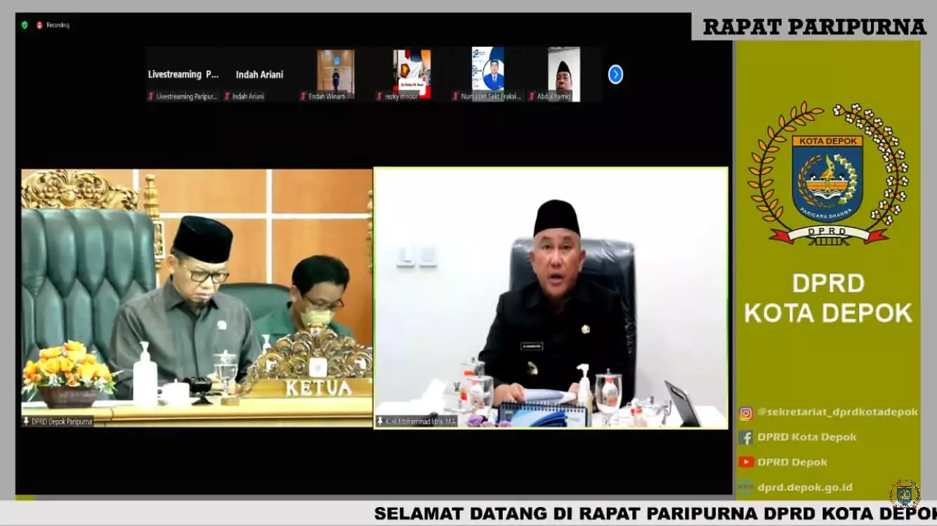 Pemkot Depok Sampaikan Usulan Dua Raperda ke DPRD