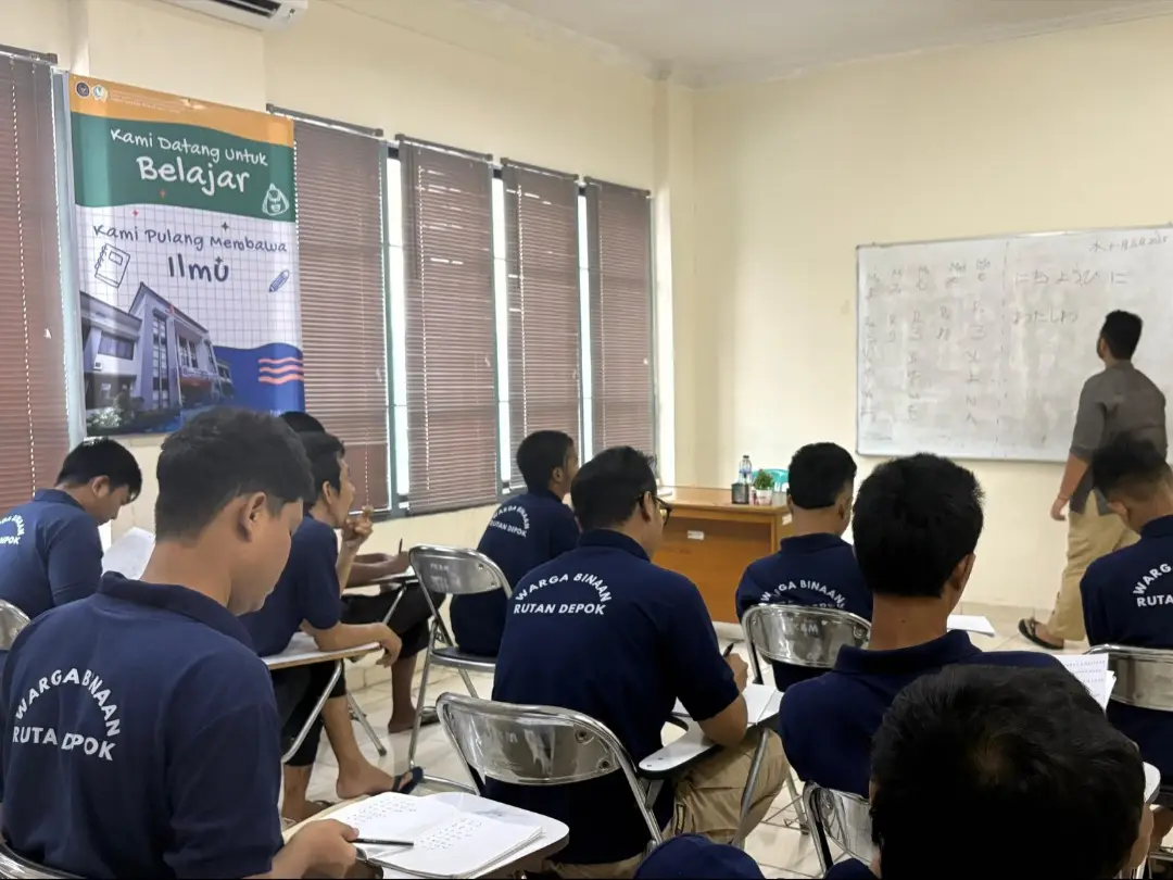 Rutan Depok Gelar Pelatihan Bahasa Jepang, Tingkatkan Kemampuan Komunikasi Warga Binaan