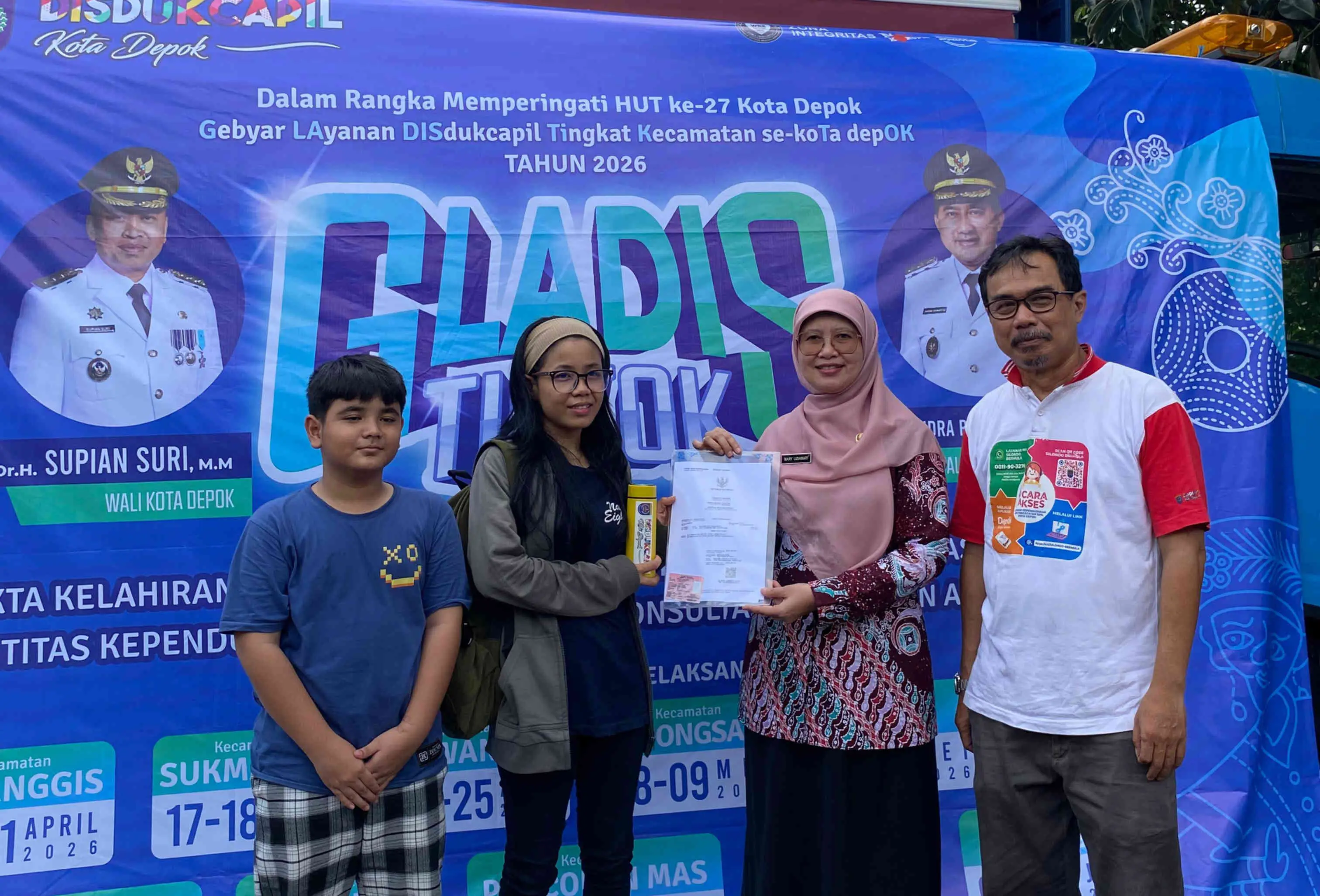 GLADIS TIKTOK Disdukcapil Depok Hadir di 11 Kecamatan, Layanan Adminduk Tuntas Sehari