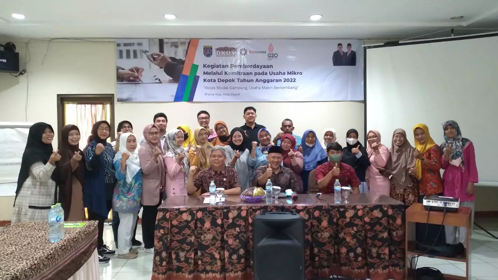 DKUM bersama Baznas Depok Adakan Kegiatan Pemberdayaan Kemitraan pada Usaha Mikro