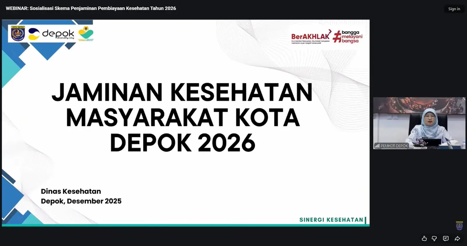 Lewat Sosialisasi, Pemkot Depok Sampaikan Perubahan Skema Pembiayaan Jaminan Sosial 2026