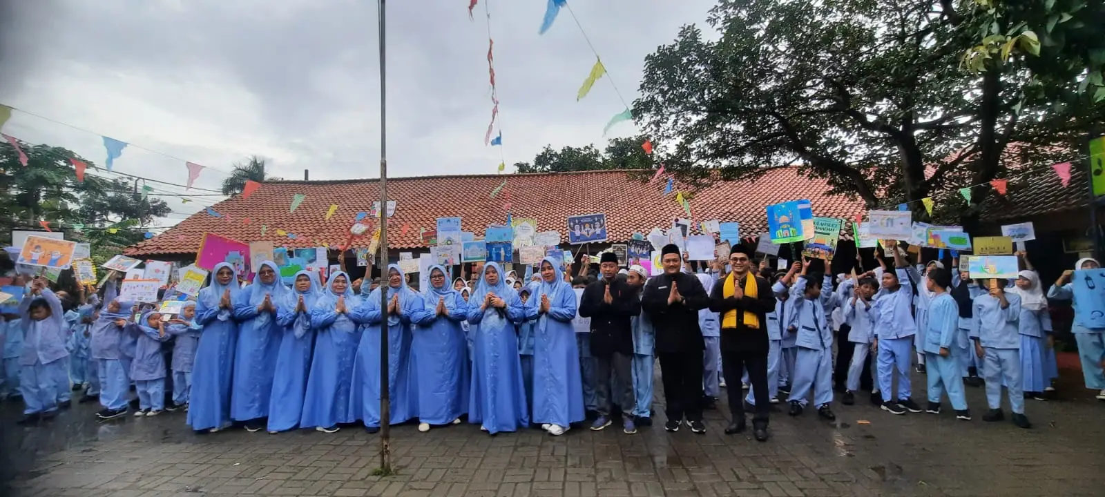 Sambut Ramadan, Ratusan Siswa SDN Cinangka 1 Gelar Tarhib dengan Gembira