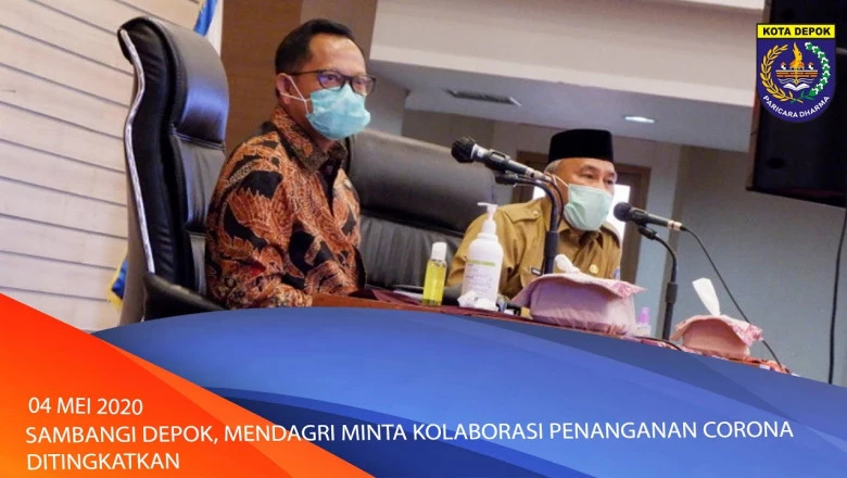 (Video) Sambangi Depok, Mendagri Minta Kolaborasi Penanganan Corona Ditingkatkan