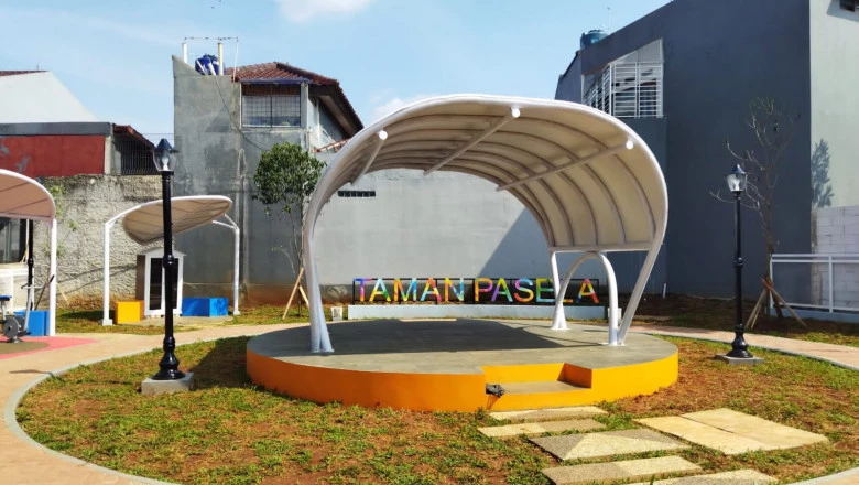 Rampung Desember 2021, Ini Fasilitas yang Ada di Taman Kelurahan Pasir Gunung Selatan