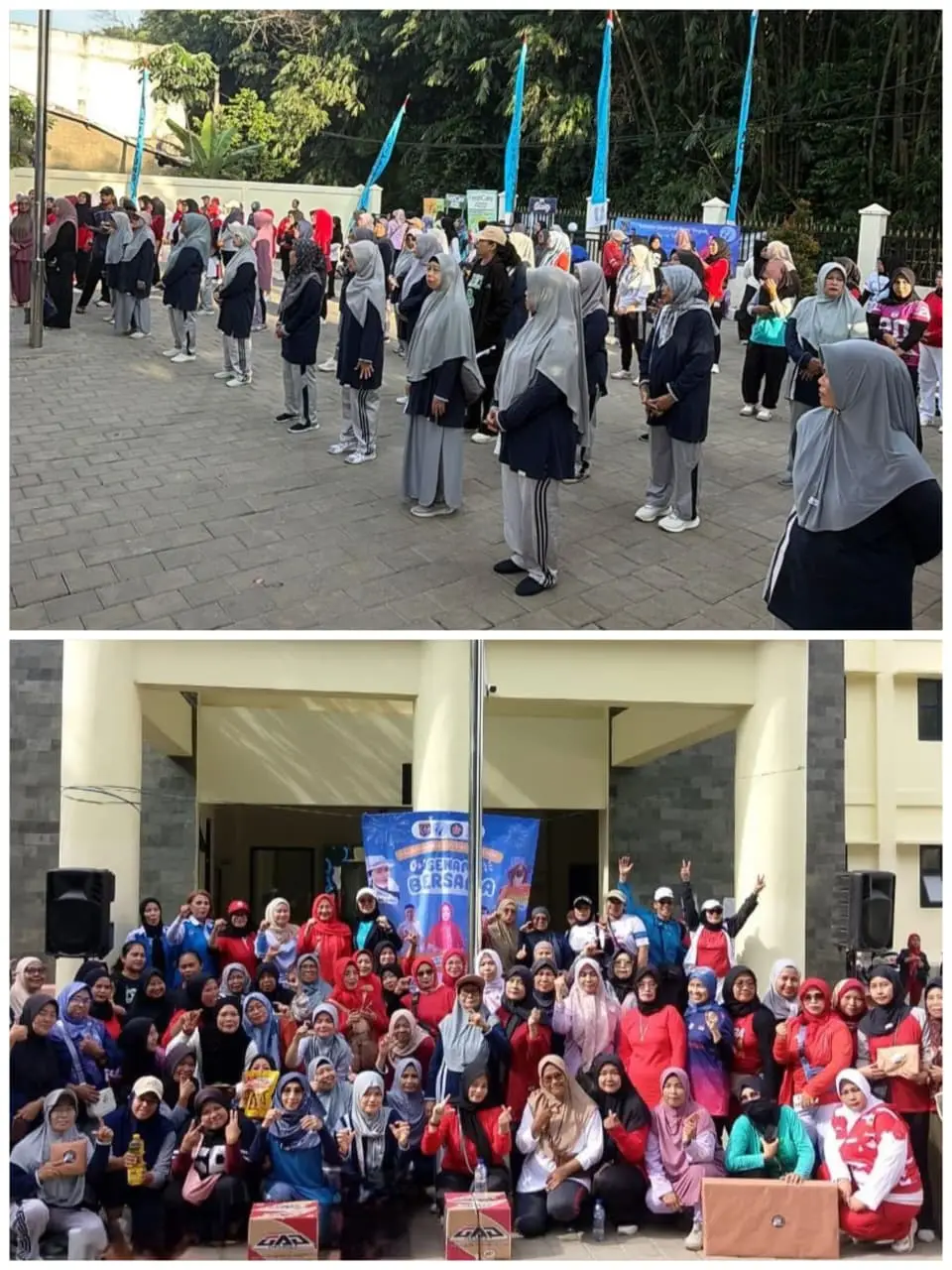 Senam Bersama Warga, Cipayung Jaya Perkuat Kolaborasi Menuju Depok Maju
