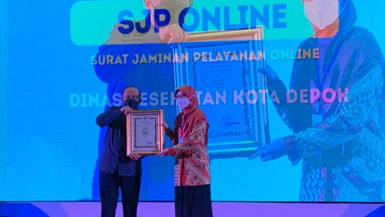 Inovasi SJP Online Hantarkan Dinkes Depok Raih Penghargaan Finalis Top Inovasi Jabar 2021