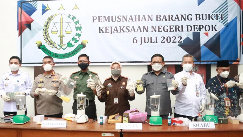 Pemkot Apresiasi Pemusnahan Barang Bukti Perkara di Kejari Depok
