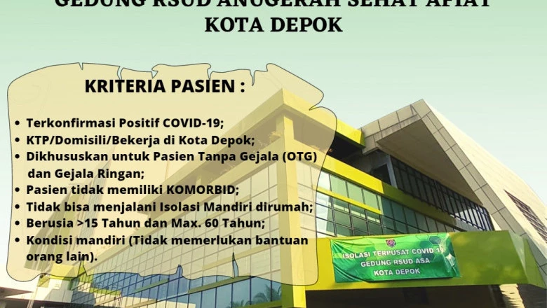 Syarat Pasien Covid-19 Agar Dapat Fasilitas Isoter Kota Depok di RSUD ASA