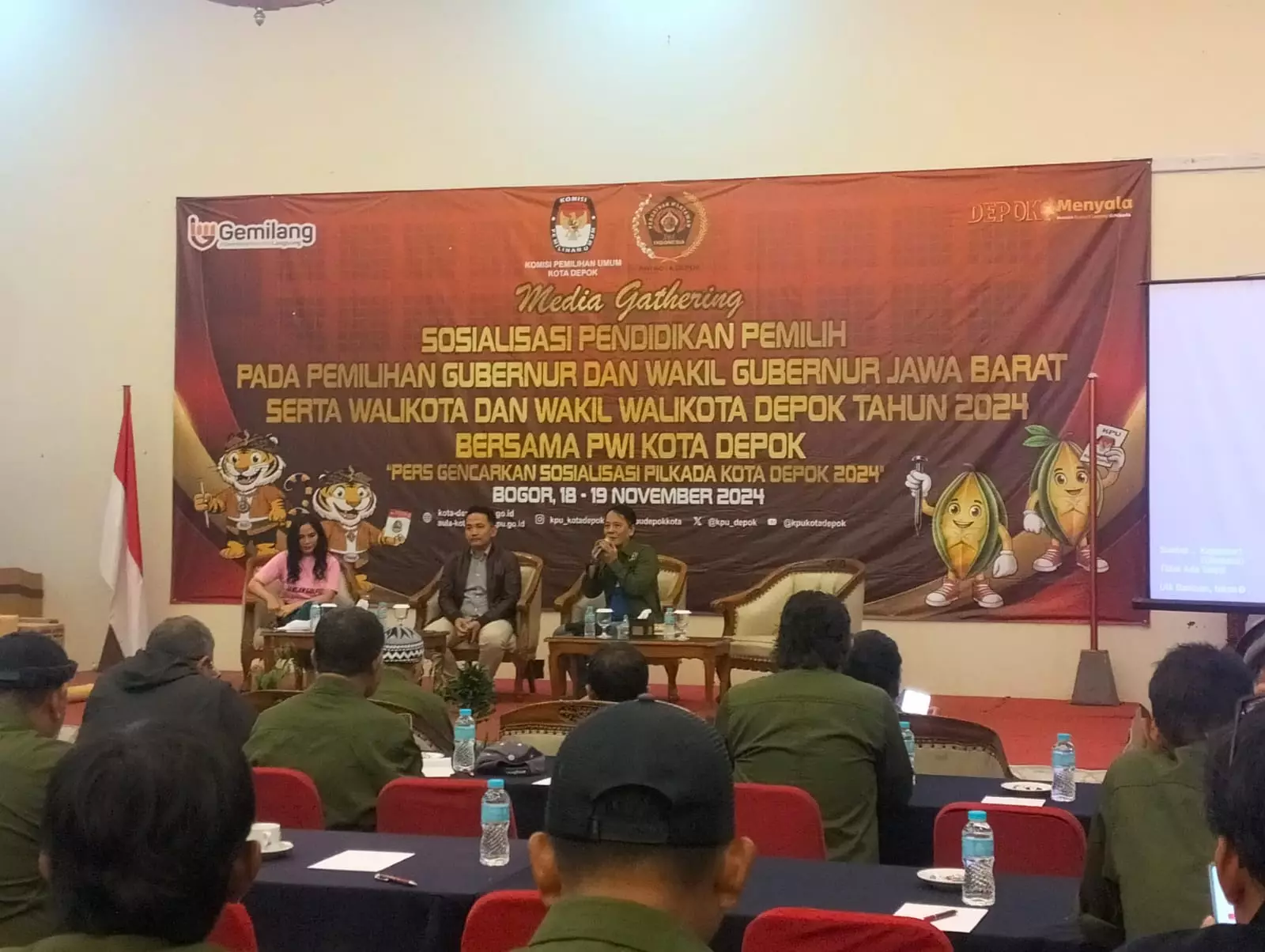 KPU Sosialisasi Tahapan Pilkada ke PWI Depok