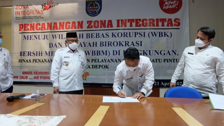 Pencanangan Pembangunan Zona Integritas DPMPTSP Kota Depok