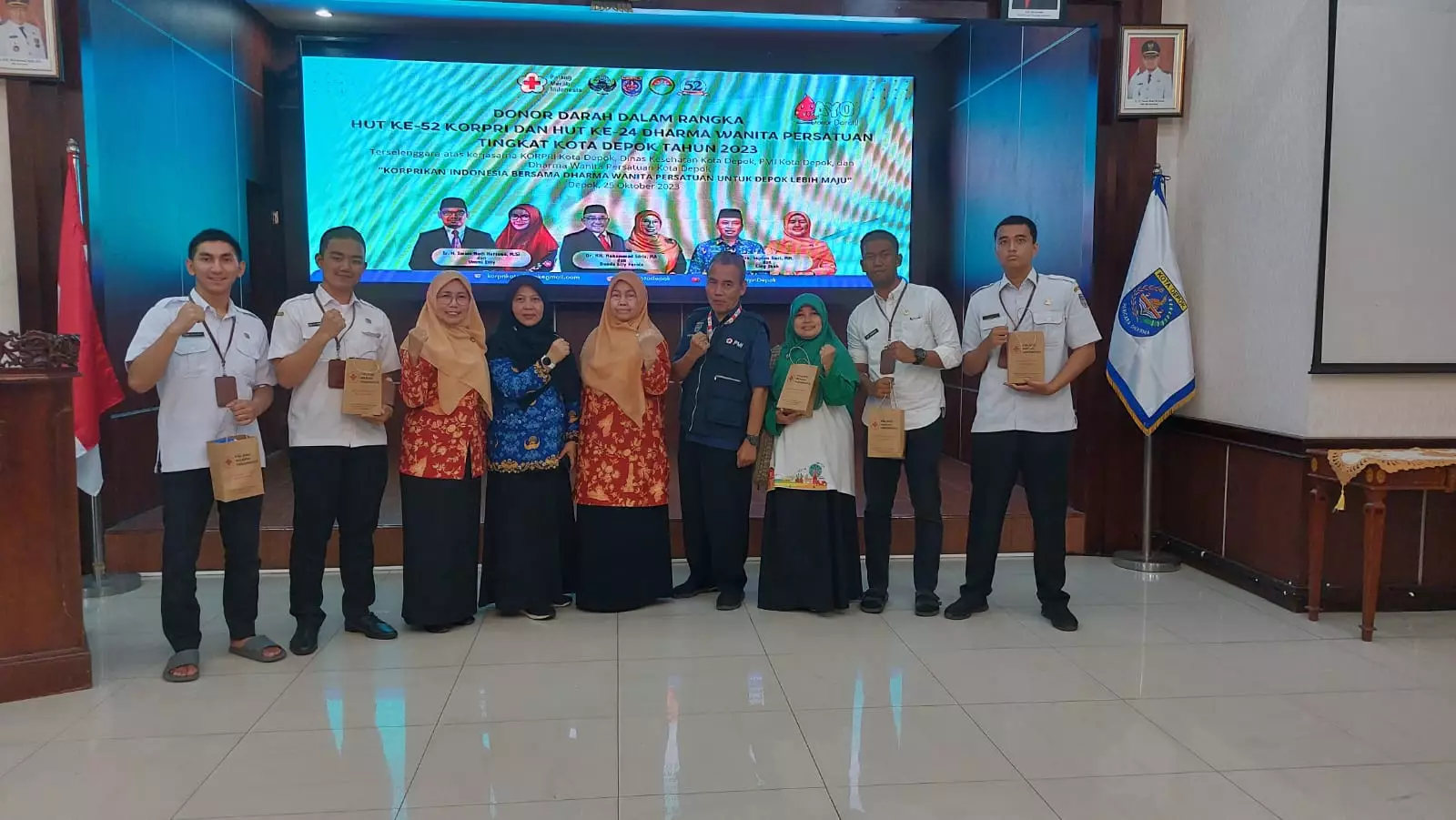 HUT ke-24 DWP, Cing Ikah Apresiasi Antusiasme ASN Ikut Baksos Donor Darah