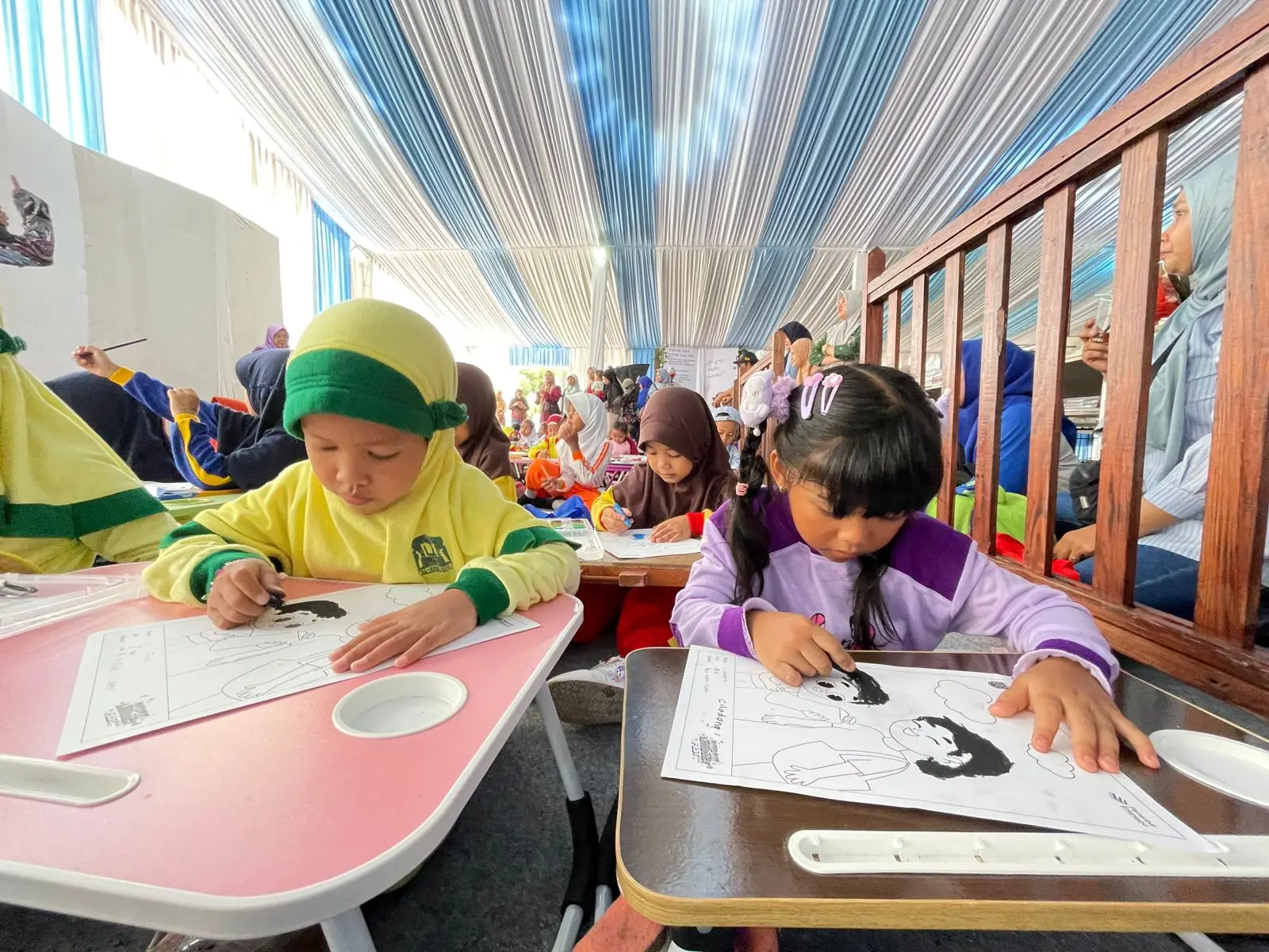 Lomba Mewarnai tingkat PAUD Ramaikan Depok Literacy Fest 2025