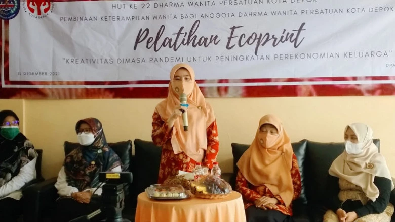 DWP Kota Depok Adakan Pelatihan Ecoprint Bagi Anggota se-Kota Depok