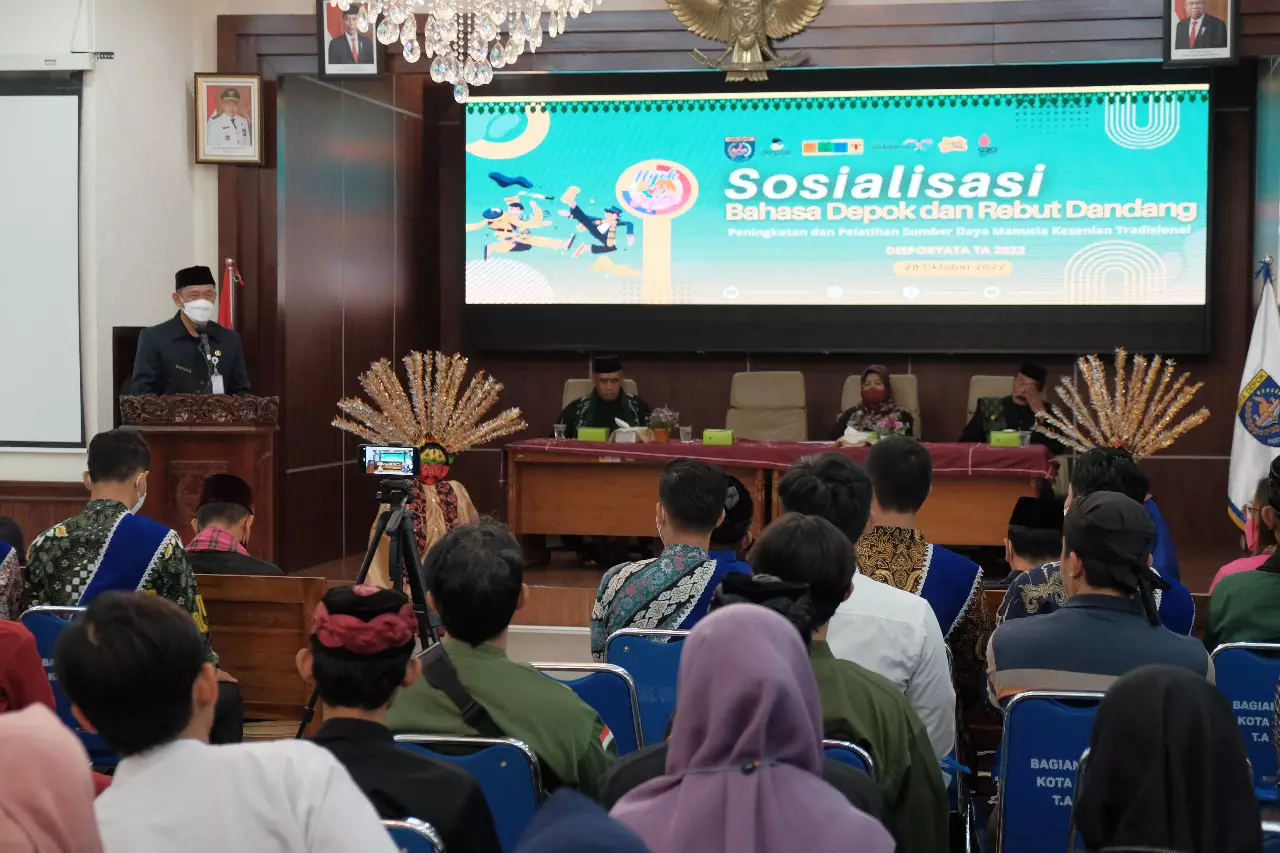 Lewat Sosialisasi, Disporyata Kenalkan Bahasa Depok dan Tradisi Rebut Dandang