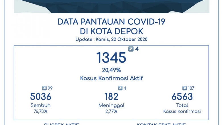 Tambah 99, Pasien Sembuh Covid-19 di Depok Jadi 5.036 Orang