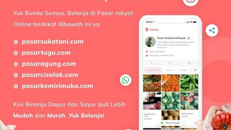 Minimalisir Mobilitas, Warga Diminta Manfaatkan Layanan Belanja Online di Pasar Rakyat