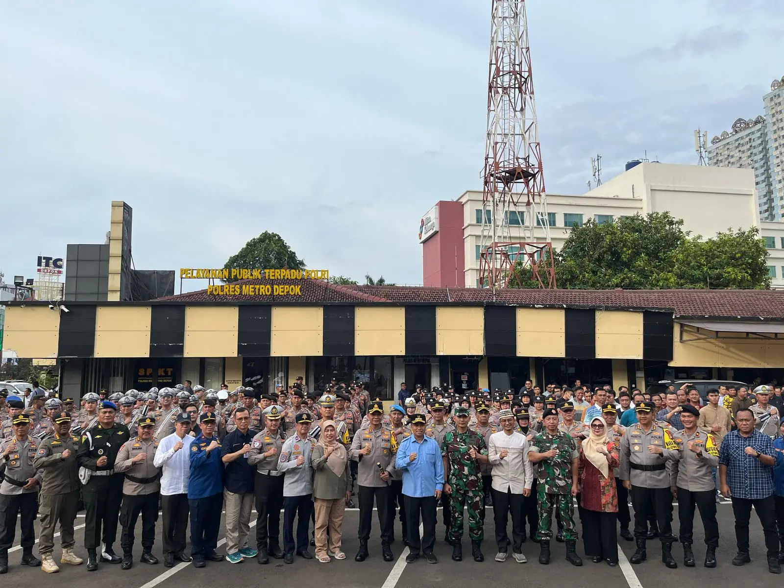 637 Personel Gabungan Jaga Kondusivitas Idulfitri di Depok