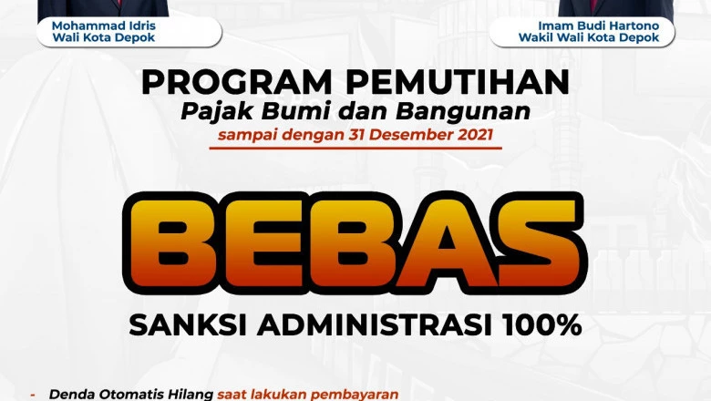 Pemkot Depok Hapus Sanksi Administrasi PBB
