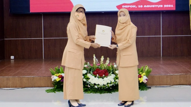 Pengukuhan dan Serah Terima Jabatan Ketua Dharma Wanita Persatuan