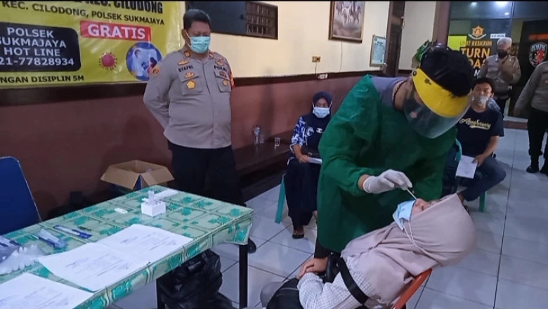 Jalani Rapid Antigen di Polsek Sukmajaya, 37 Pemudik Dinyatakan Negatif Covid-19