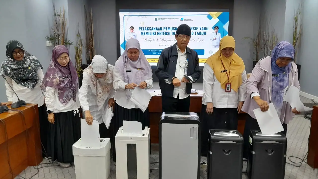 Diskarpus Depok Musnahkan Arsip Bercakupan  Retensi di Bawah 10 Tahun