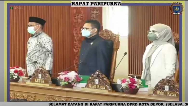 Rapat Paripurna Dalam Rangka Persetujuan DPRD Kota Depok Terhadap Raperda Kota Depok