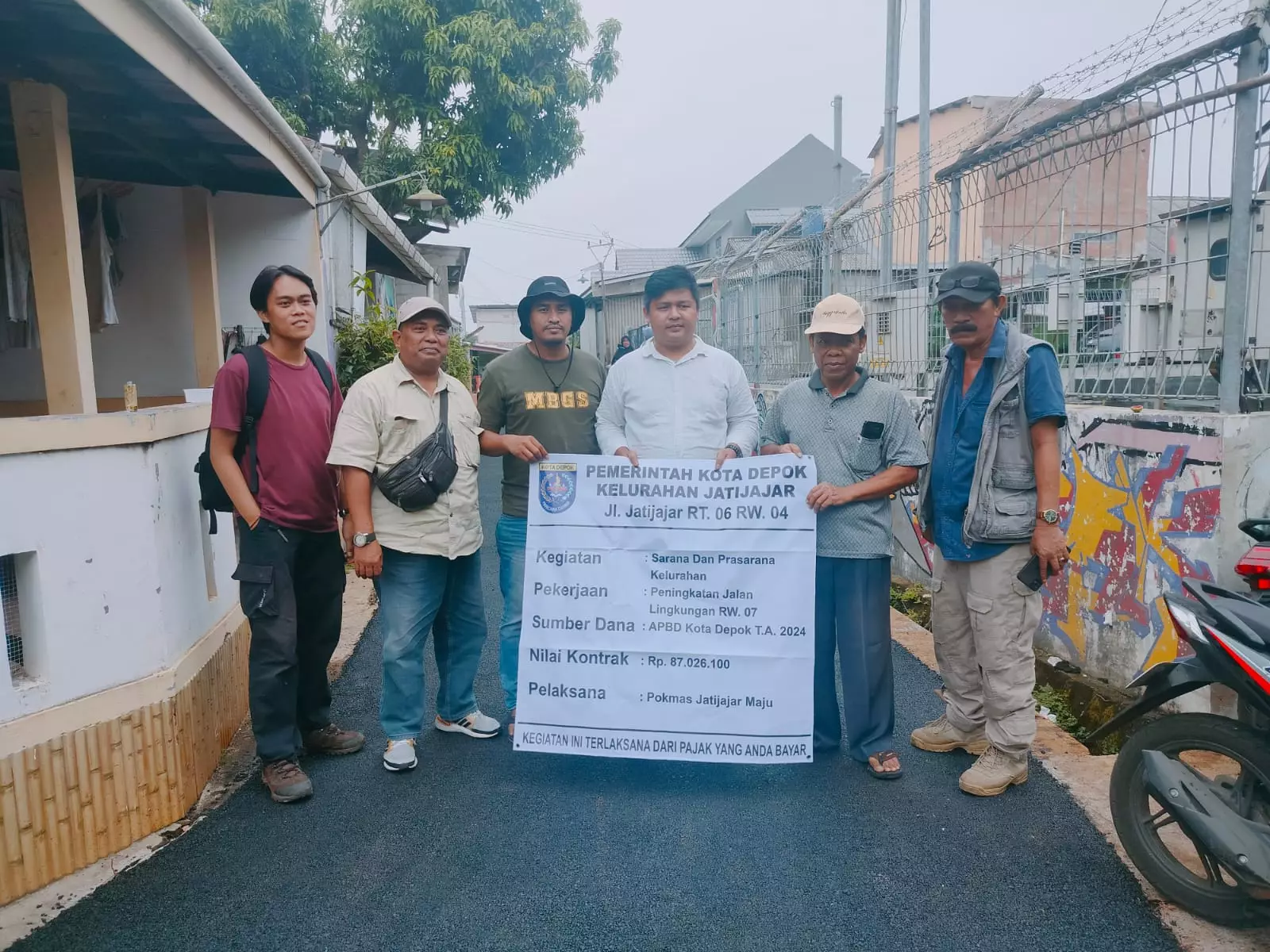 Pembangunan Jaling di Jatijajar, Rampung 100 Persen
