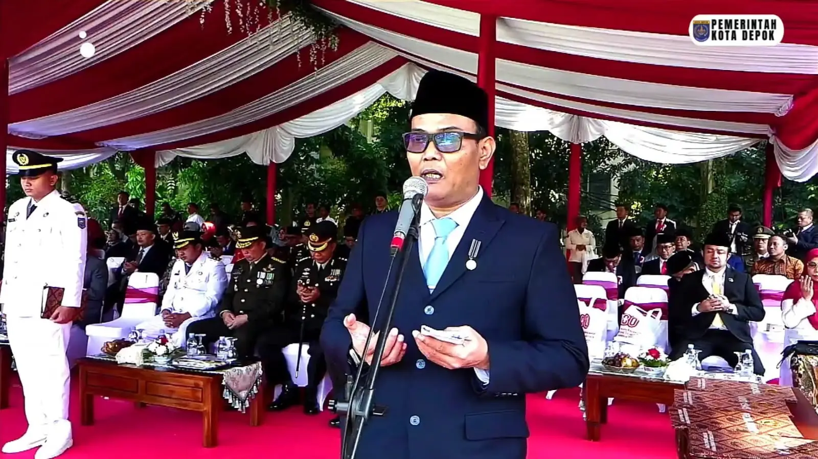 Kepala Kemenag Depok Pimpin Doa di Upacara HUT ke-80 RI: Mohon Agar Bangsa Indonesia Diberikan Keberkahan
