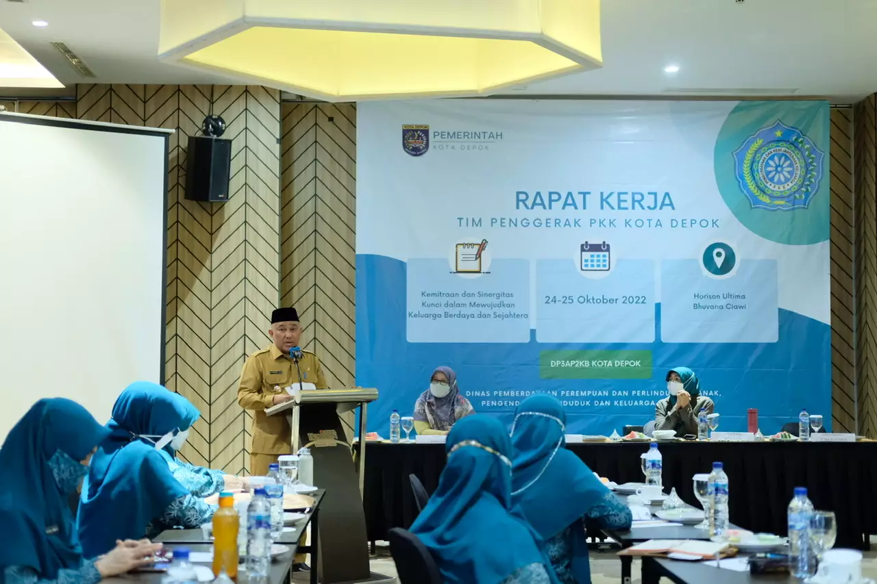 Wali Kota Hadiri Rapat Kerja TP-PKK Kota Depok Tahun 2022