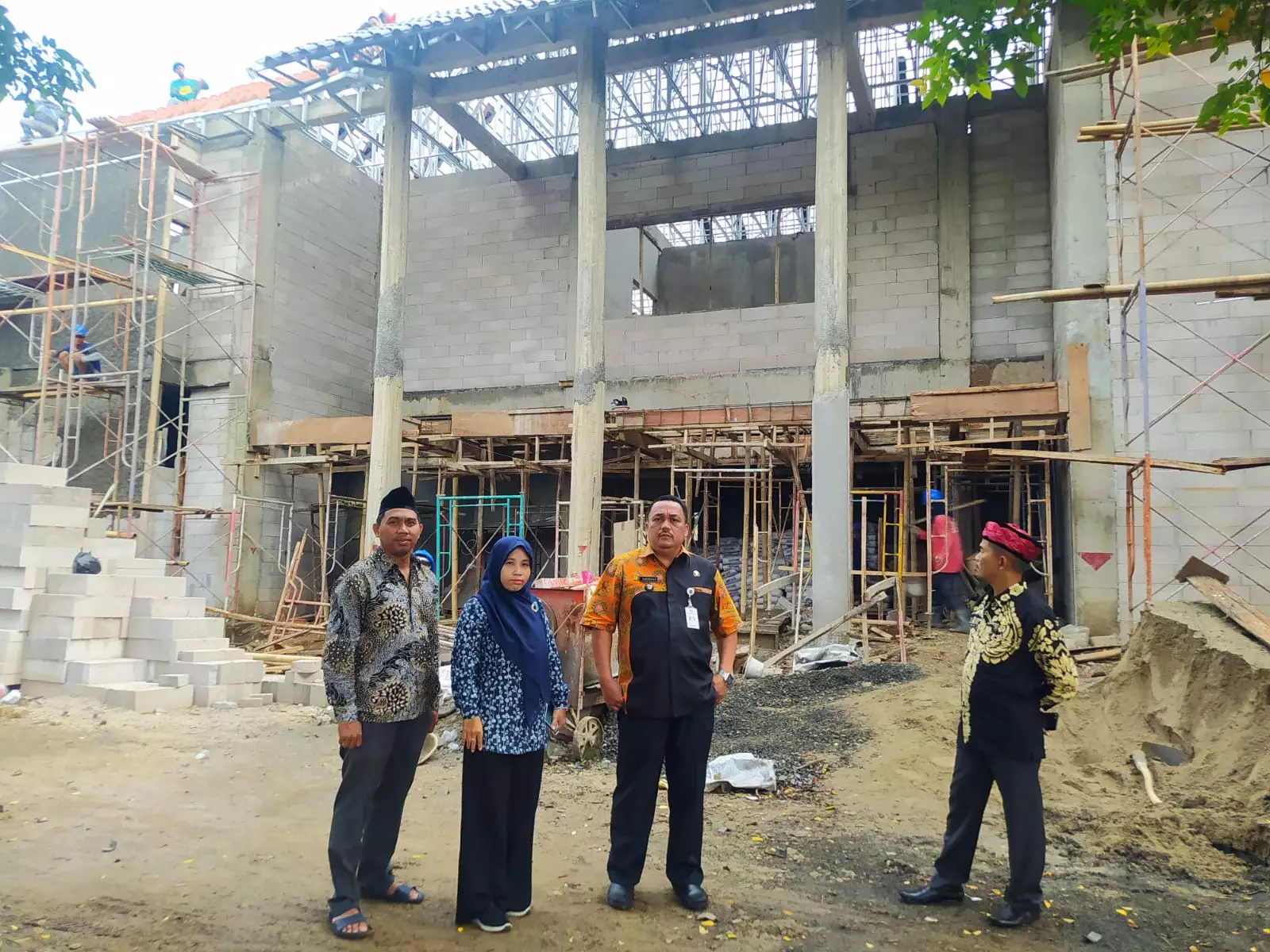 Progres Pembangunan Kantor Kelurahan Pontir Sudah 50 Persen