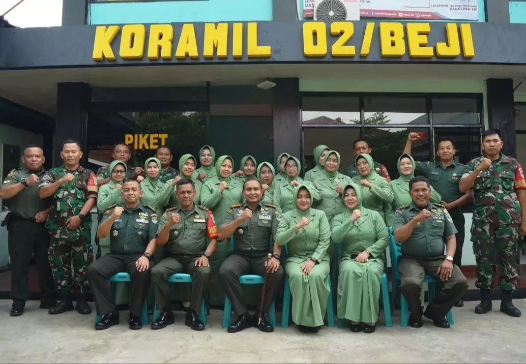 Sambangi Koramil, Dandim Depok Tegaskan Netralitas TNI di Pemilu 2024