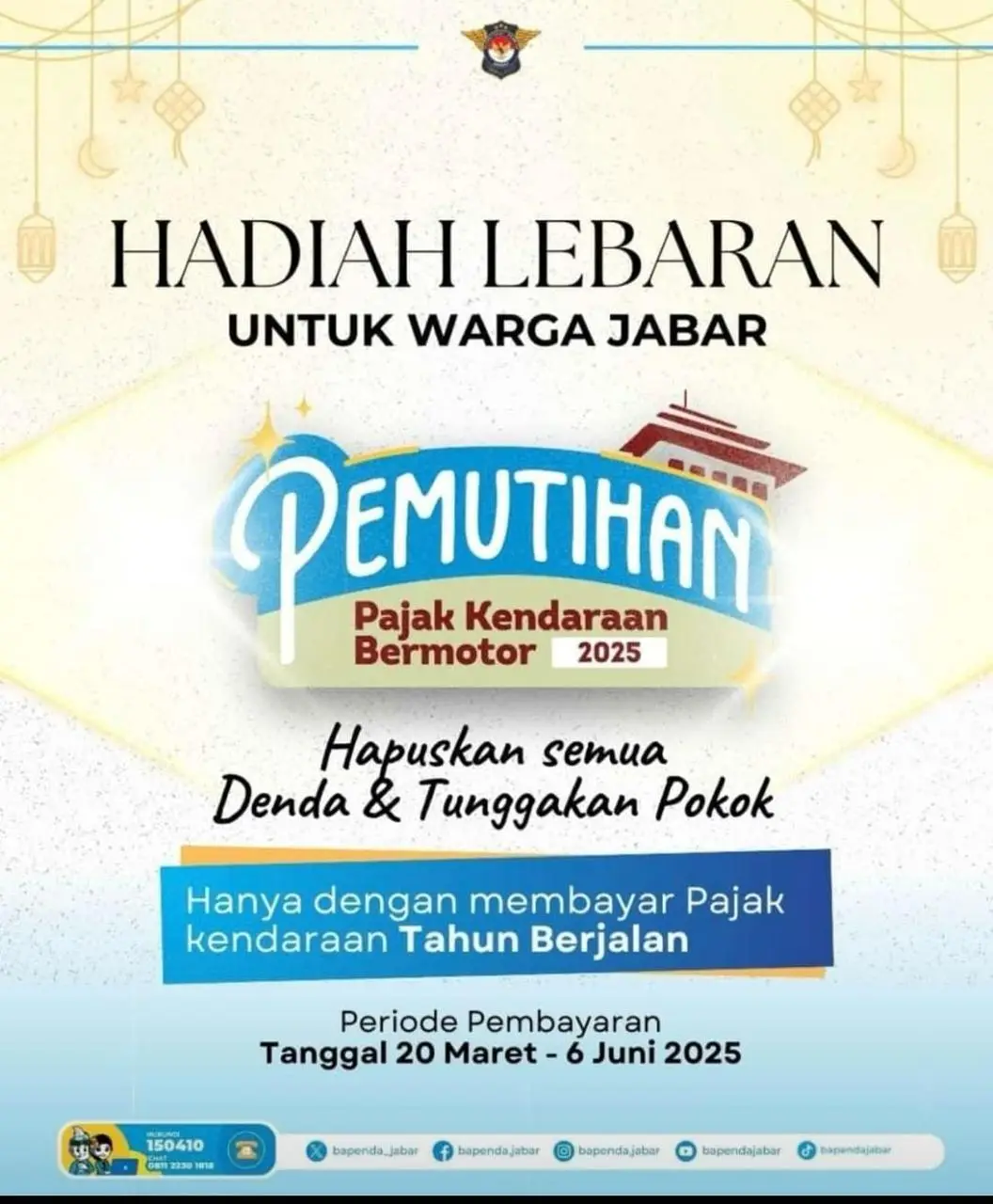 Mulai Hari Ini, Warga Jabar Bisa Bayar Pajak Kendaraan Bebas Tunggakan, Ini Caranya