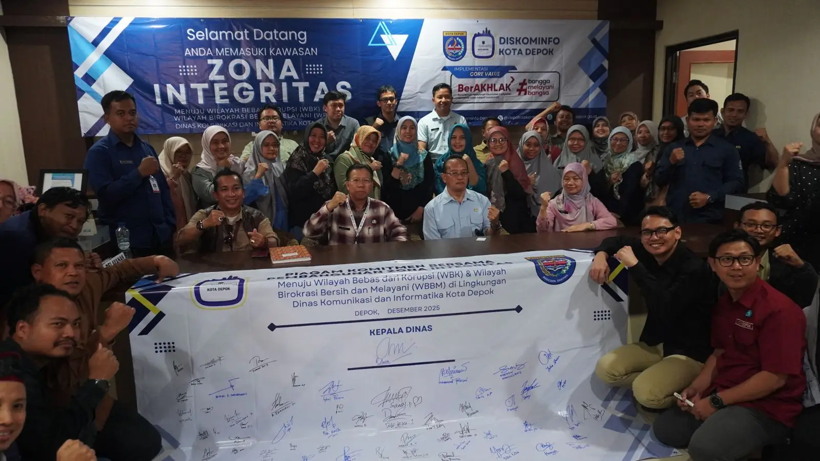 Diskominfo Depok Canangkan Zona Integritas Menuju WBK dan WBBM