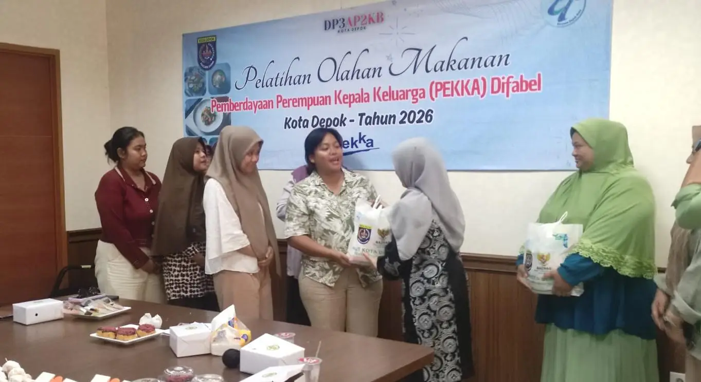 DP3AP2KB Depok Perkuat Kemandirian Penyandang Disabilitas dan PEKKA lewat Bantuan Usaha
