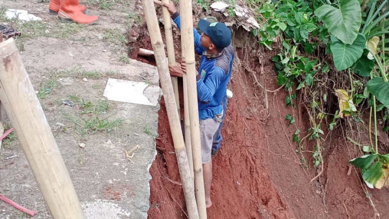 Cegah Longsor Susulan di Panus, DPUPR Pasang Cerucuk