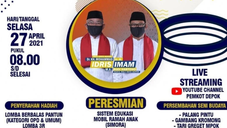 Berikut Rangkaian Acara Puncak Hari Jadi ke-22 Kota Depok