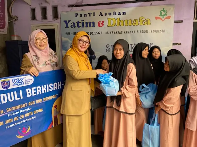 Depok Peduli Berkisah-Bakti Sosial Berbagi, Tujuh Yayasan di Sukmajaya Terima Bantuan