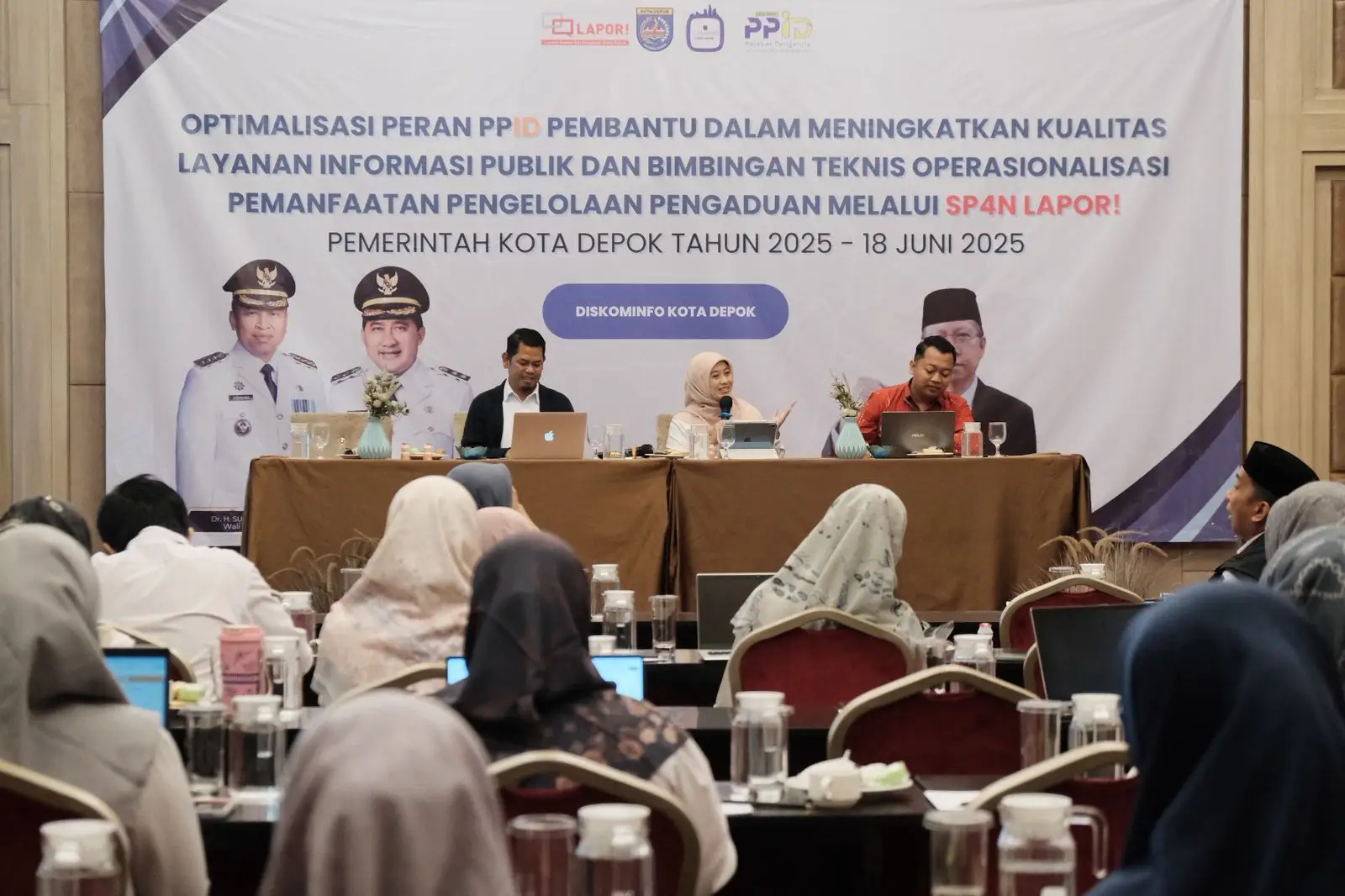 Dorong Keterbukaan Informasi, PPID Pembantu dan Pengelola SP4N-LAPOR Kota Depok Dibekali Bimtek