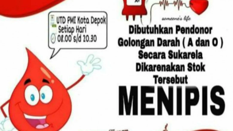 Stok Darah Menipis, PMI Imbau Warga Sukarela Mendonor