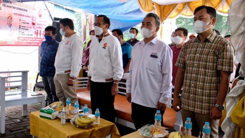 Wakil Wali Kota Hadiri Donor Darah Kolaborasi DPC PKS Sukmajaya dan PMI Depok