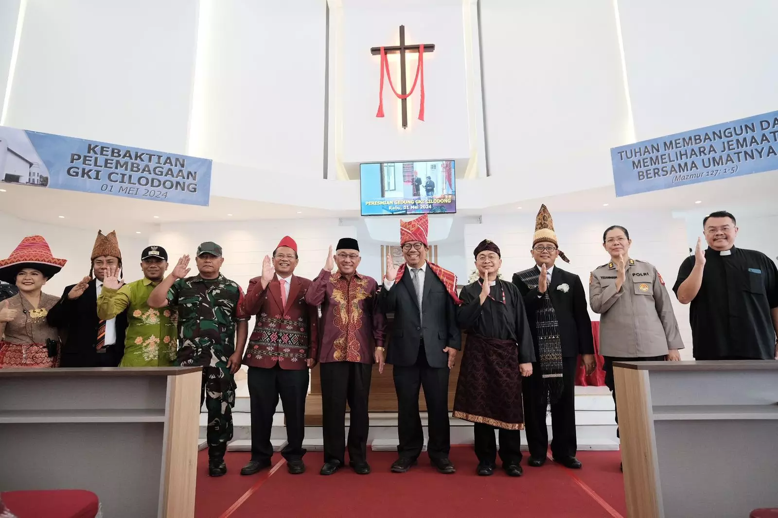 Kiai Idris Resmikan Gedung GKI Cilodong, Diharapkan Tingkatkan Suasana Kondusif