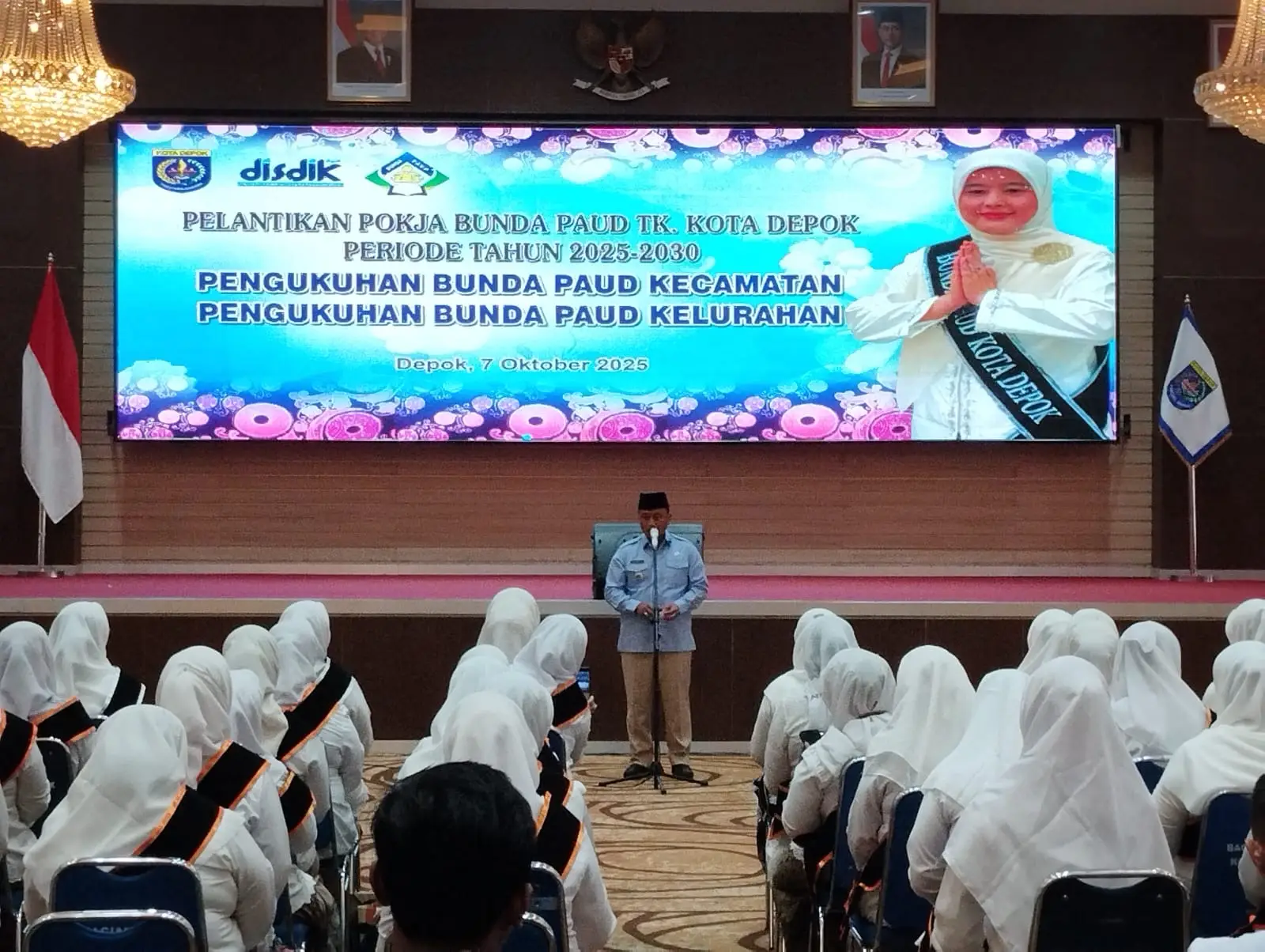 Wali Kota Depok Hadiri Pelantikan Pokja Bunda PAUD dan Pengukuhan Bunda PAUD Kecamatan-Kelurahan