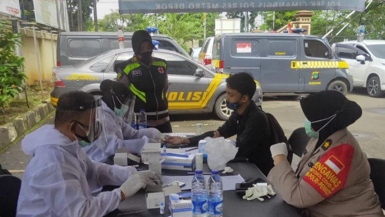 Polsek Cimanggis Kembali Adakan Rapid Test dan Swab Antigen Gratis