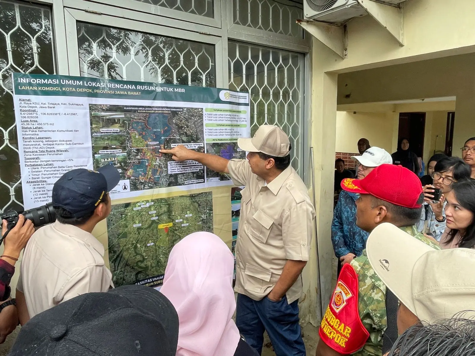 Menteri PKP Tinjau Lahan RRI di Tirtajaya, Bakal Dibangun Rusun