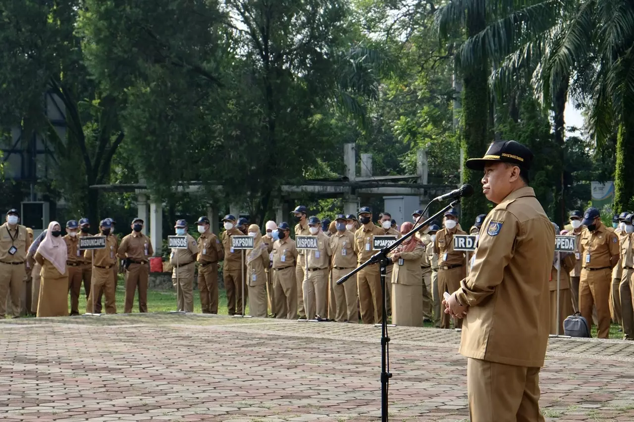 Sekda Depok Pimpin Apel Pagi ASN
