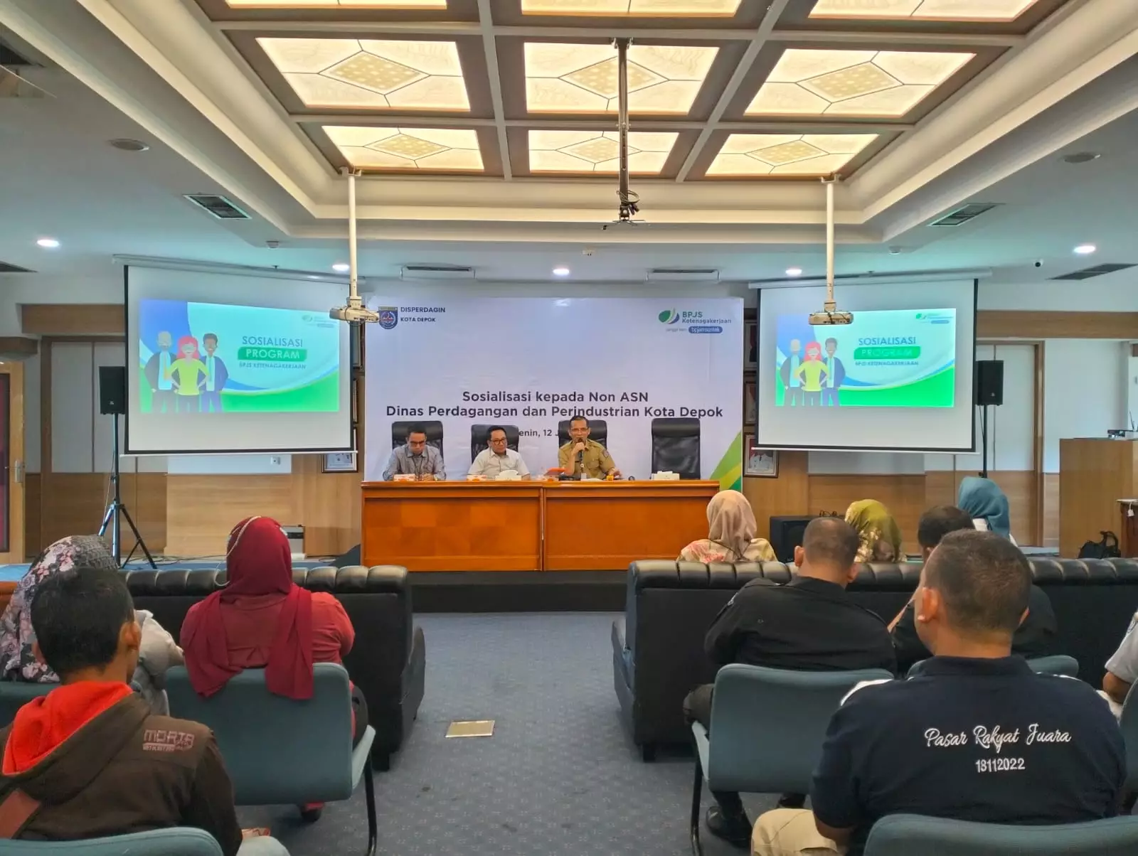 Disdagin dan BPJS Ketenagakerjaan Sosialisasi Program Jaminan Sosial ke Non-ASN Pasar Tradisional