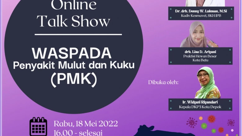 Besok, DKP3 Adakan Online Talk Show Soal PMK pada Hewan Ternak