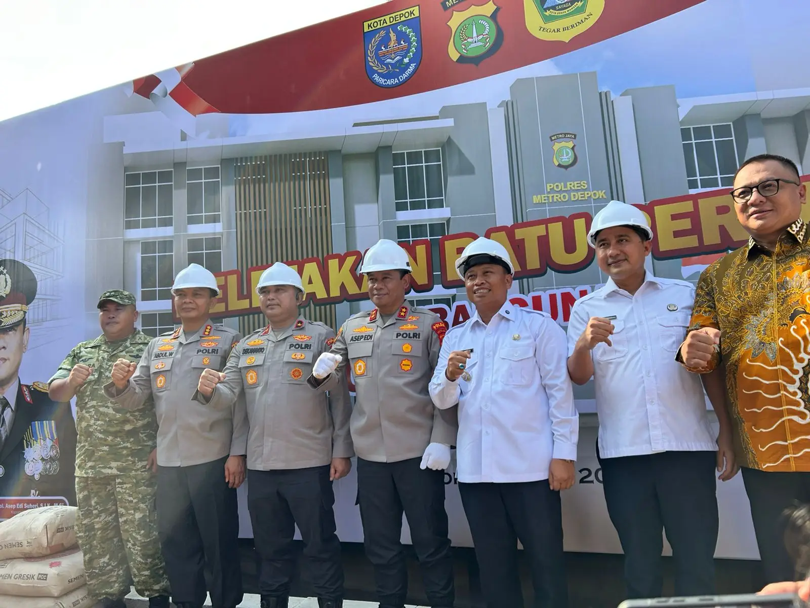 Peletakan Batu Pertama Mako Polres Metro Depok, Perkuat Pelayanan dan Keamanan Masyarakat